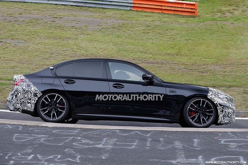2023 BMW 3 Series facelift spyshot