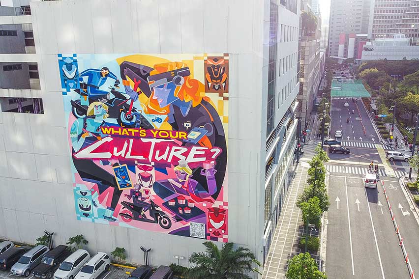Yamaha Mio Mural in Bonifacio Global City (BGC)