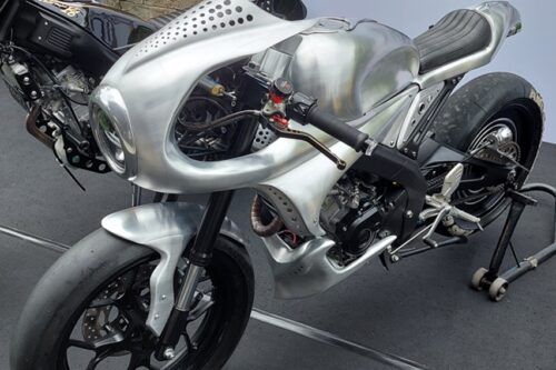 Modifikasi Yamaha XSR 155 Bergaya Café Racer, AMS Motorcycle Garage Pakai Limbah Moge