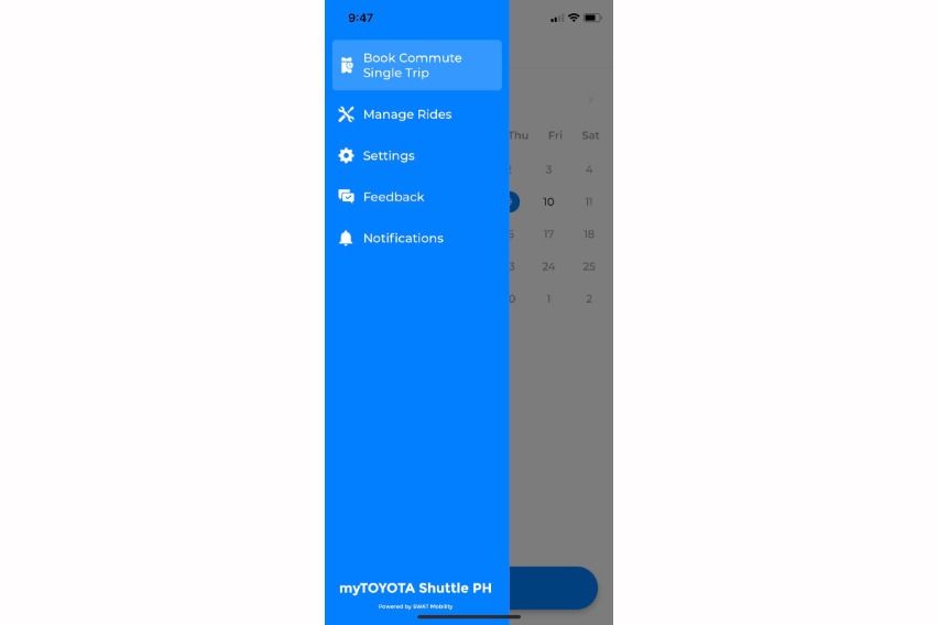 myToyota-Shuttle-app