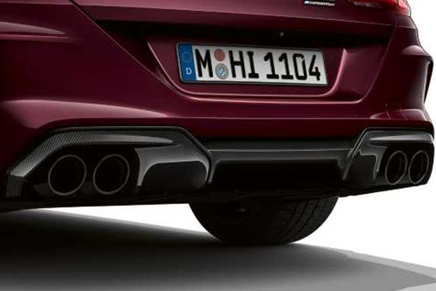 BMW M8 Gran Coupe: exhaust system