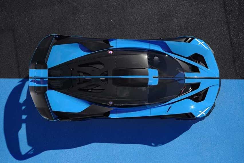 Bugatti Bolide top-view