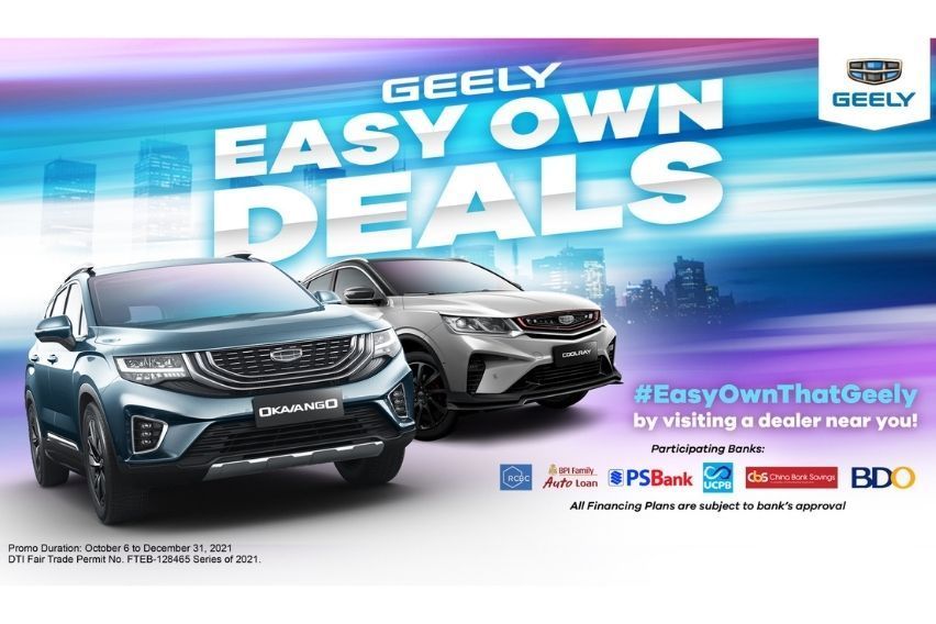 Geely PH introduces special financing deals for Coolray, Okavango