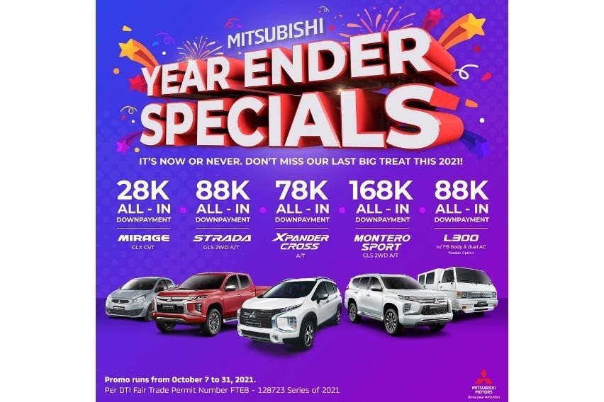 Mitsubishi Year-Ender Specials Promo (October 2021)