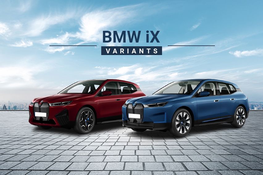 BMW iX: Variant-wise features comparison