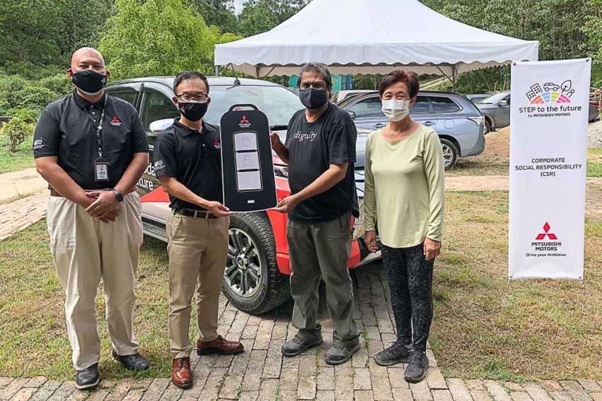 Mitsubishi Triton pickup donated