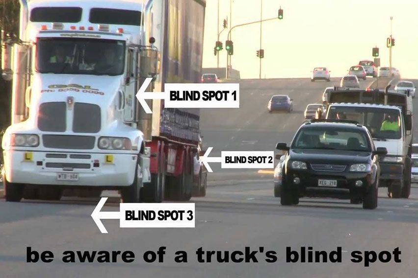 truck blind spot