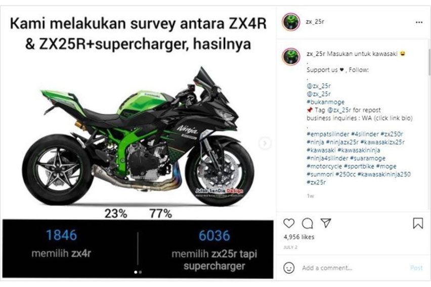 Kawasaki ZX25R survei