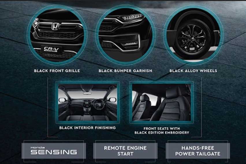 Honda CR-V Black Edition highlights 