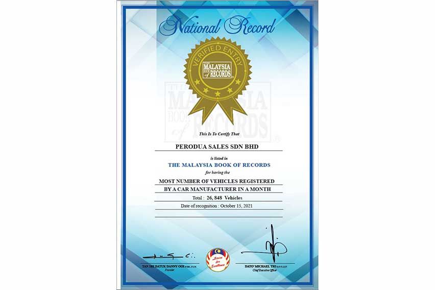 Perodua sales record