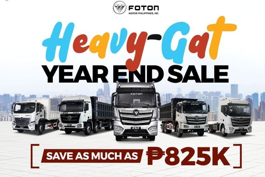 Up to P825K in discounts at Foton’s biggest truck sale from Nov. 4-6