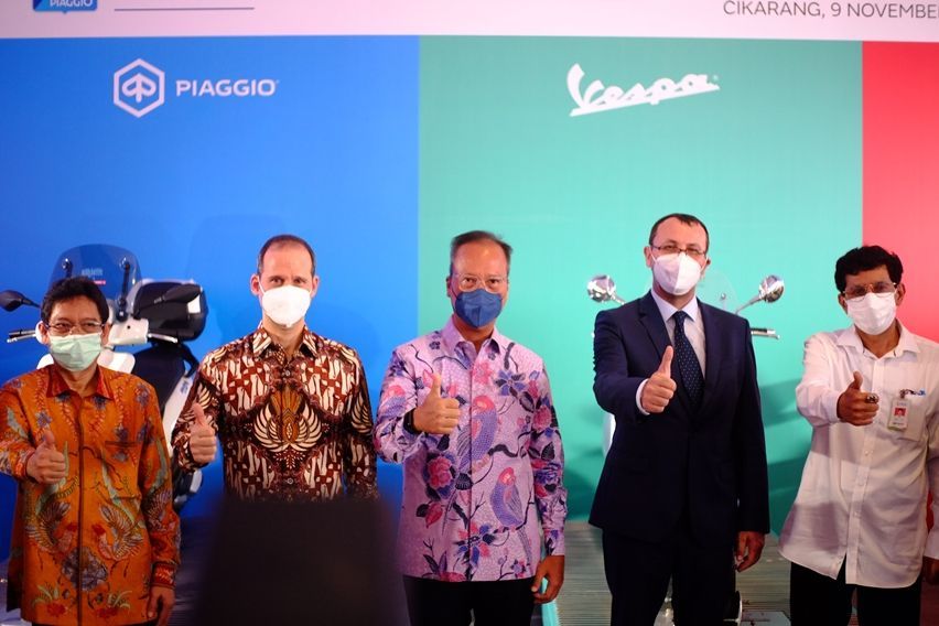 Vespa 'Made in' Indonesia Mengaspal Akhir 2022, Pabriknya Ada di Cikarang