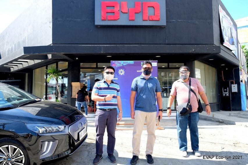 BYD in Electric Vehicles Association of the Philippines (EVAP) Eco Run 2021