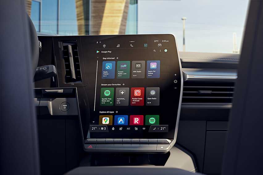 Renault Megane E-Tech EV infotainment system