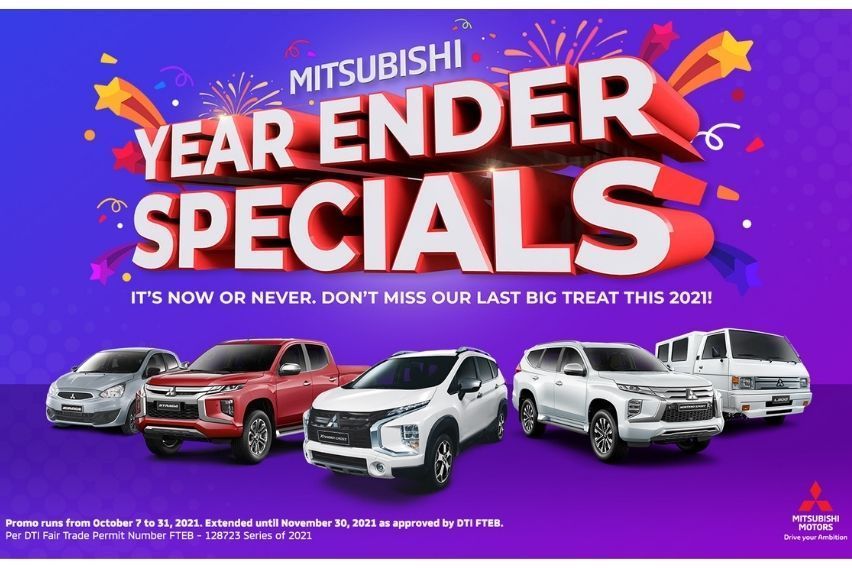Mitsubishi ‘Year Ender Specials’ promo extended until Nov. 30