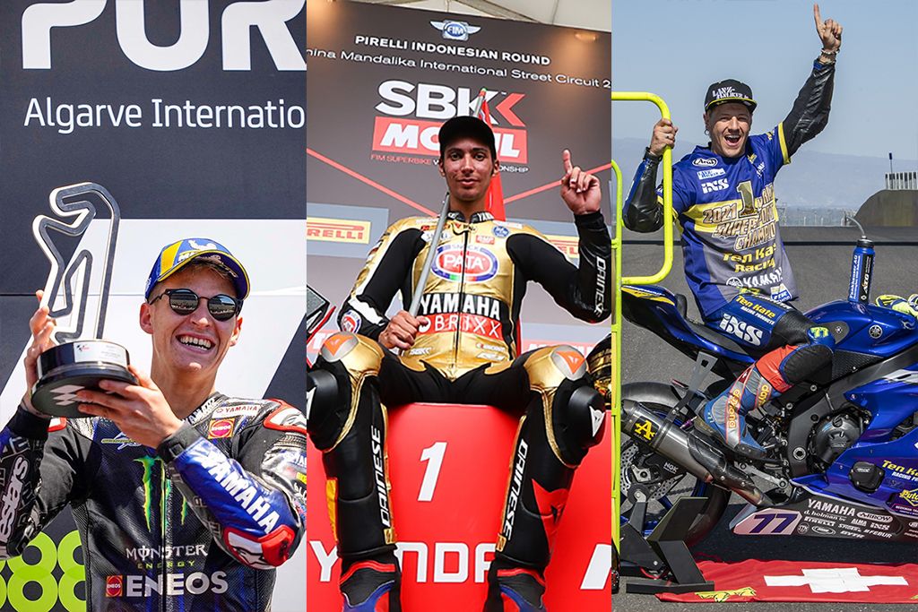 Triple Crown, Yamaha Champion in MotoGP, WSBK and WSPP
