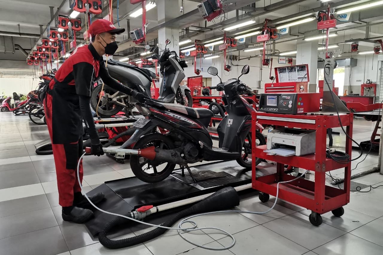 Bengkel uji emisi Yamaha
