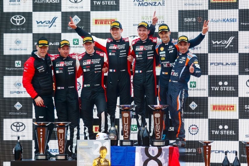 Toyota Gazoo Racing (TGR) in World Rally Championship 2021 Podium
