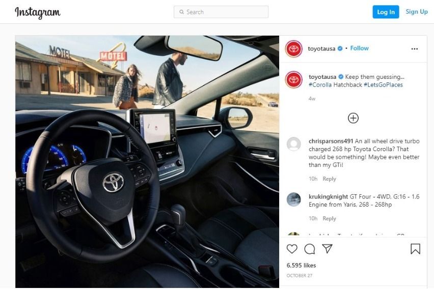 Clue-rich Instagram post hints at Toyota GR Corolla 