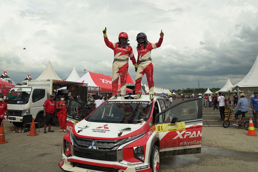 Mitsubishi Xpander AP4 dan Rifat Sungkar Juara Sprint Rally Nasional 2021