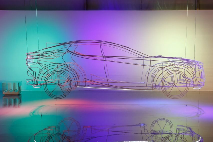 On/ art display showcases Lexus LF-Z Electrified, 'future-oriented approach' to design