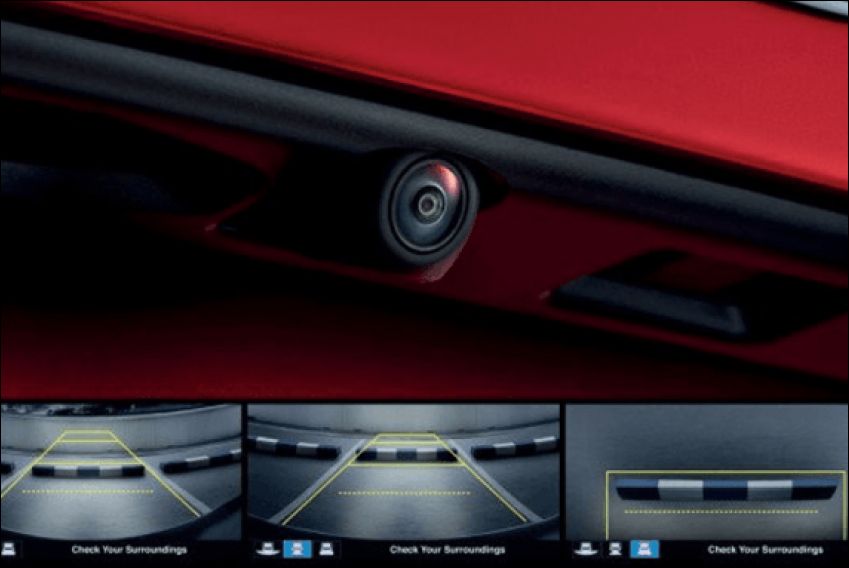 Multi-angle rear view camera
