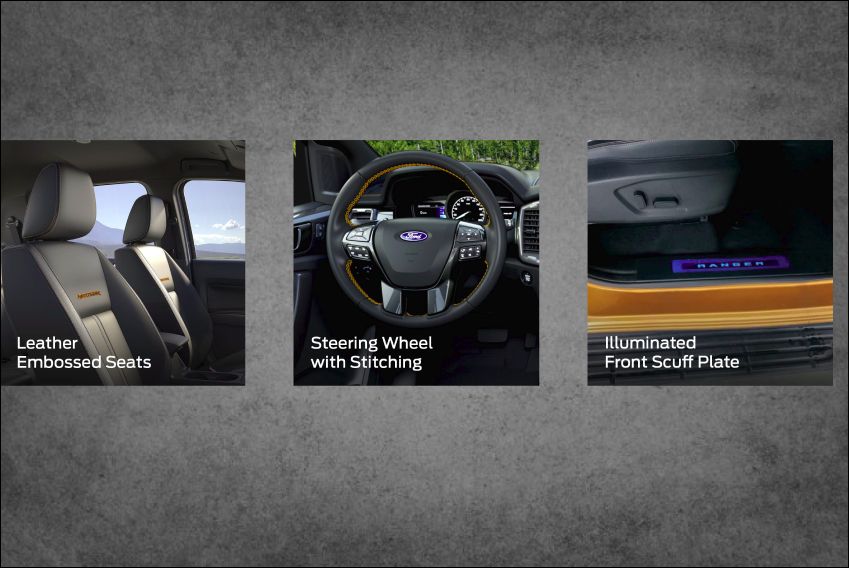 new Ford Ranger WildTrak Sport Special Edition cabin