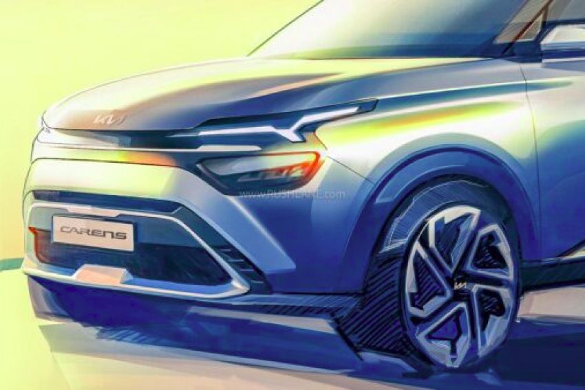 Kia Carens design sketches revealed ahead of debut
