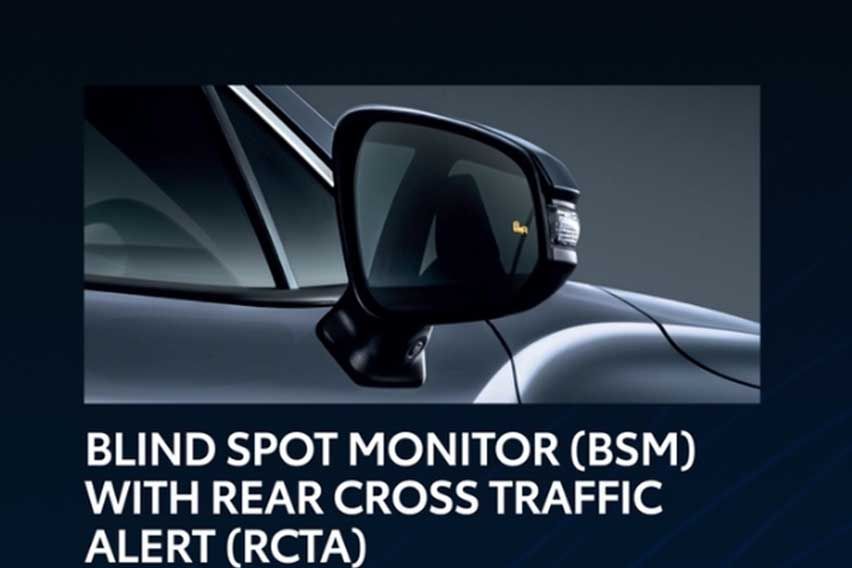Blind spot monitor with rear cross traffic alert
