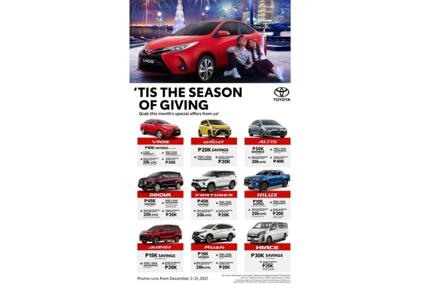 Toyota December 2021 Promo