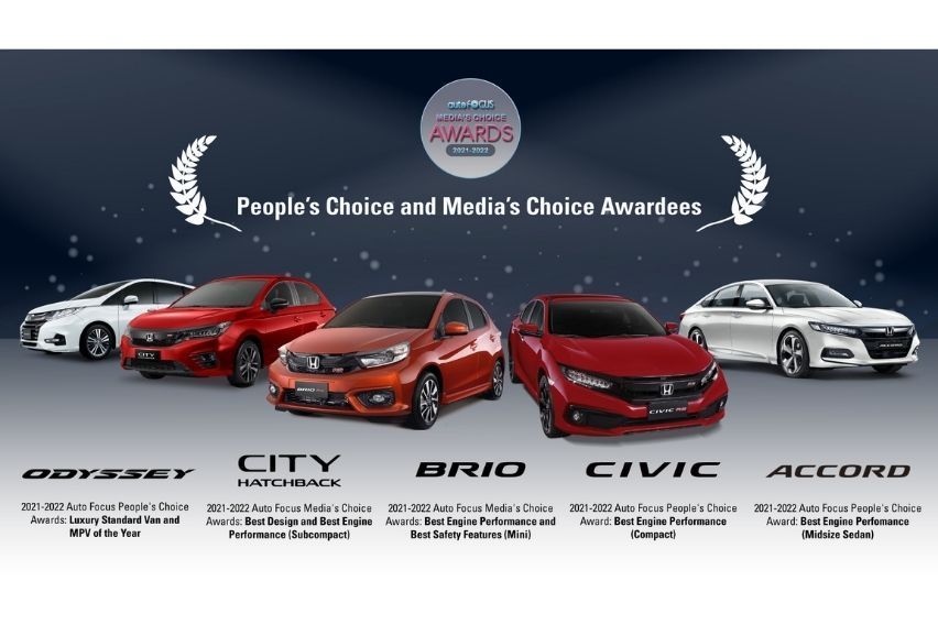 Honda PH bags 7 awards at 17th Auto Focus People’s & Media’s Choice Awards
