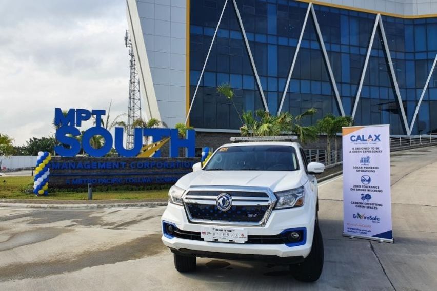 First fully electric security vehicle of Cavite-Laguna Expressway (CALAX)