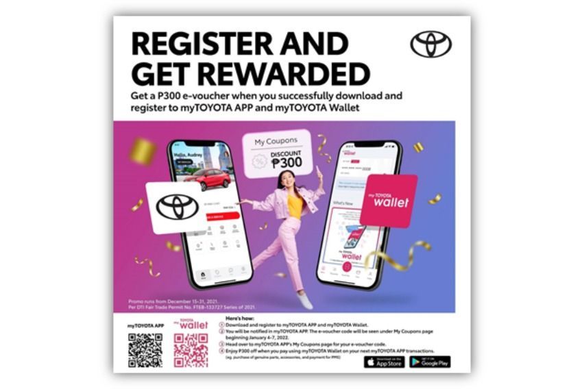 E-vouchers via Toyota PH's cashless payment apps available until Dec. 25