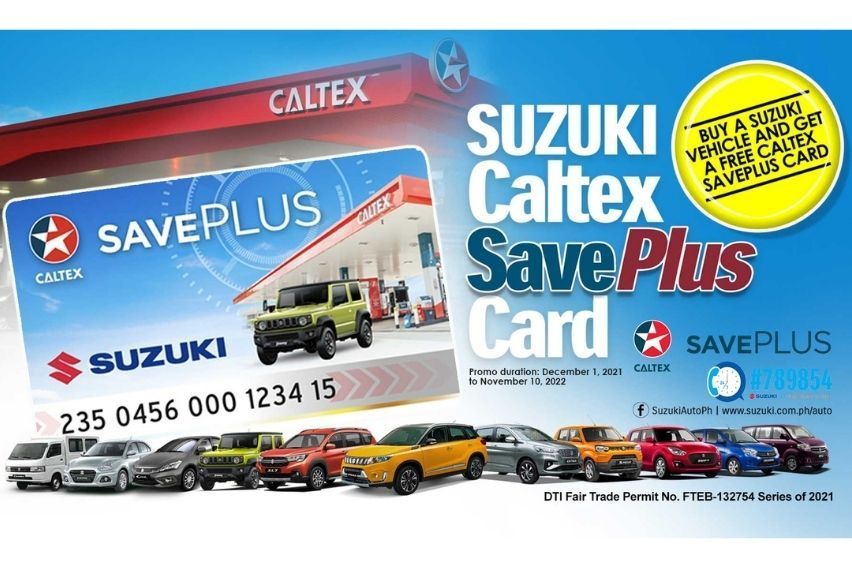 Suzuki PH gifts buyers with fuel discounts through Suzuki-Caltex SavePlus Card