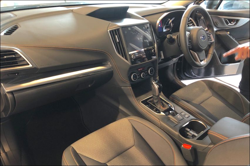 New Subaru XV cabin