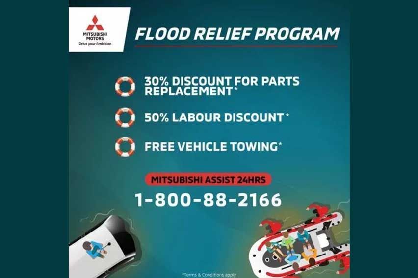 Mitsubishi Malaysia offers 30% off on parts to flood-affected customers