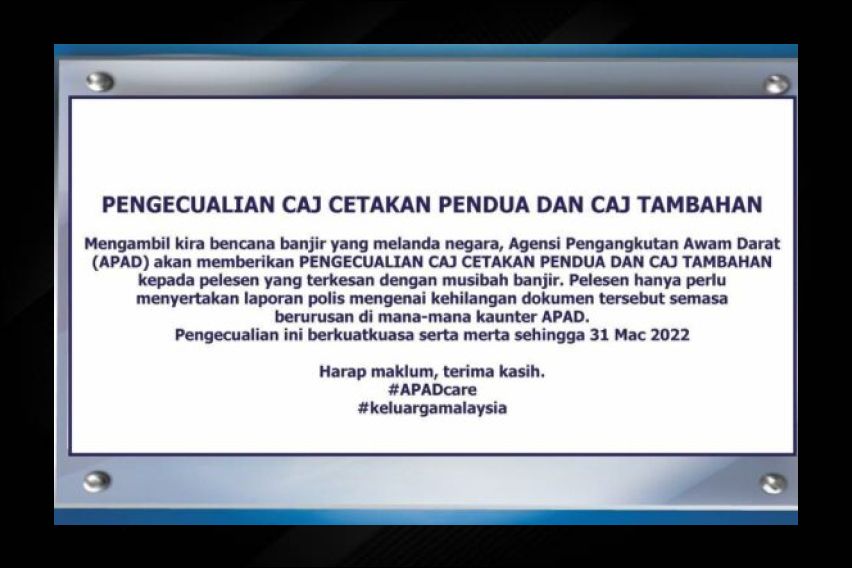 APAD flood relief effort