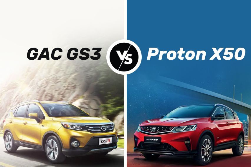 GAC GS3 vs Proton X50: Spec-to-spec comparison