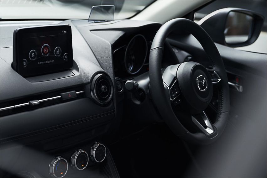 Mazda 2 sedan and hatchback cabin