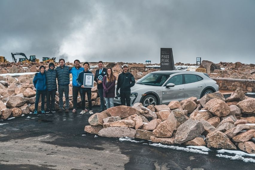 WATCH: Porsche Taycan Cross Turismo sets new record for greatest altitude change by an EV