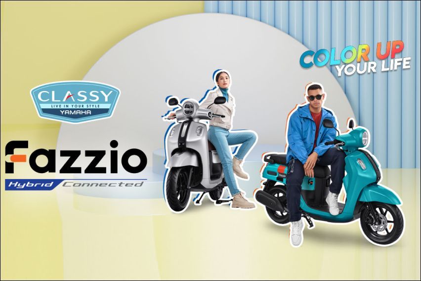 Yamaha introduces its new hybrid connected scooter, the Fazzio