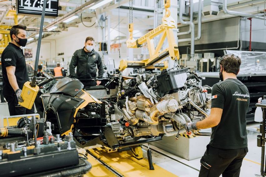 Lamborghini production 