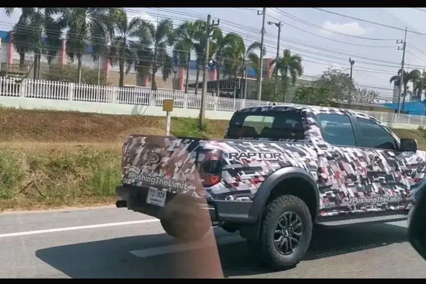 Upcoming 2023 Ford Ranger Raptor spied in Thailand 