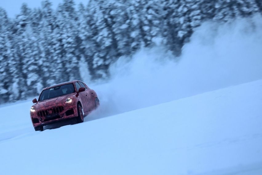 Maserati Grecale prototypes endure rigorous testing on snow and ice