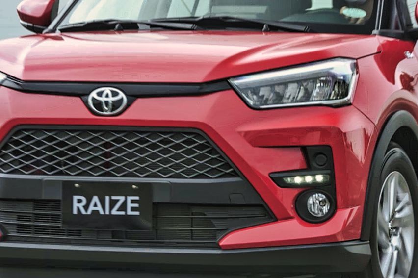 Toyota Raize on the road close shot