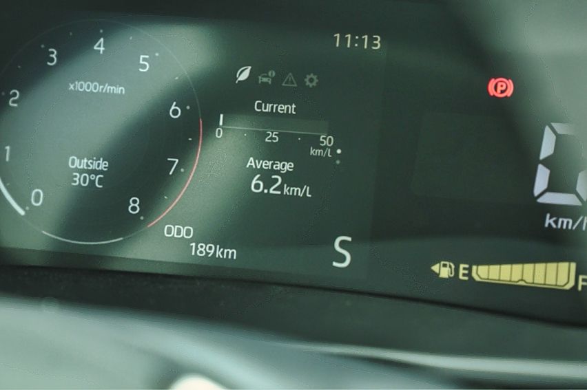 Toyota Raize digital gauge