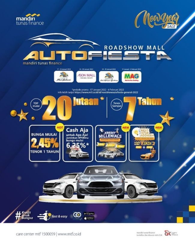 Jangan lewatkan kesempatan mendapatkan promo menarik dari Mandiri Tunas Finance