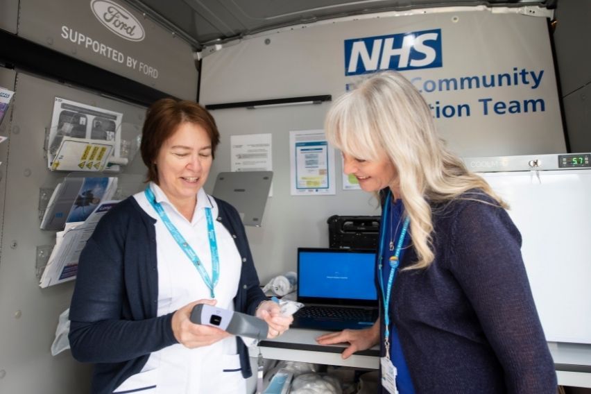 Ford Transit as National Health Service (NHS) mobile clinic