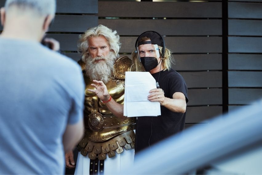 Arnold Schwarzenegger for BMW iX Super Bowl advertisement