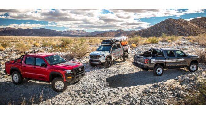 Nissan showcases 'retro-inspired' Frontier-based concept trucks at 2022 Chicago Auto Show